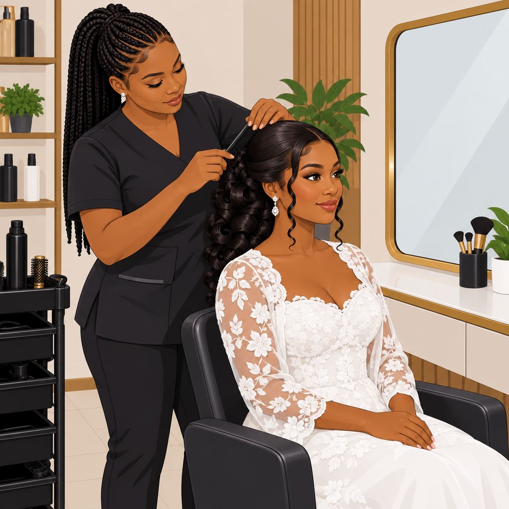 Queen B Beauty World Bridal Hairstyling Salon in Ilorin, Kwara