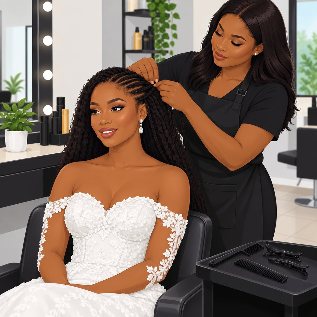 Ray Braids Saloon 'n' Spa Lokoja Braiding and Bridal Hair Styling