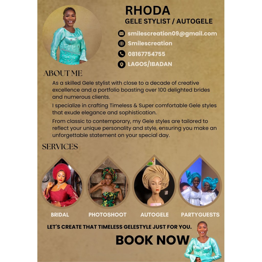 Bridal Gele Stylist & Autogele Maker in Ibadan for Wedding Events