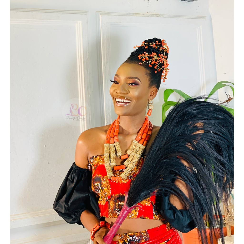 Beautiful Caroline Beauty Studio and Academy in Owerri | Bridal Makeup