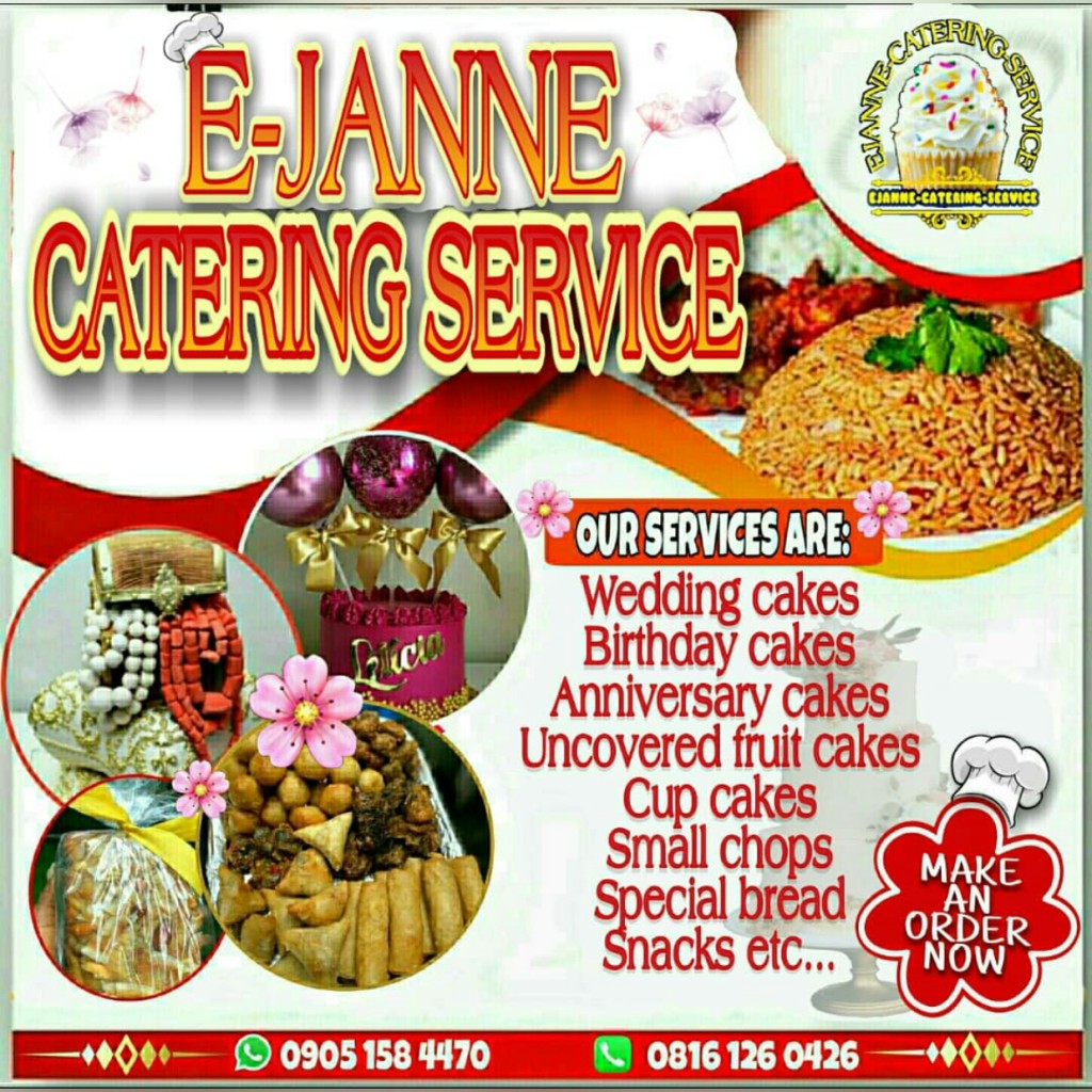 E Janne Catering Service, Egbeda Lagos: Wedding Catering, Cakes