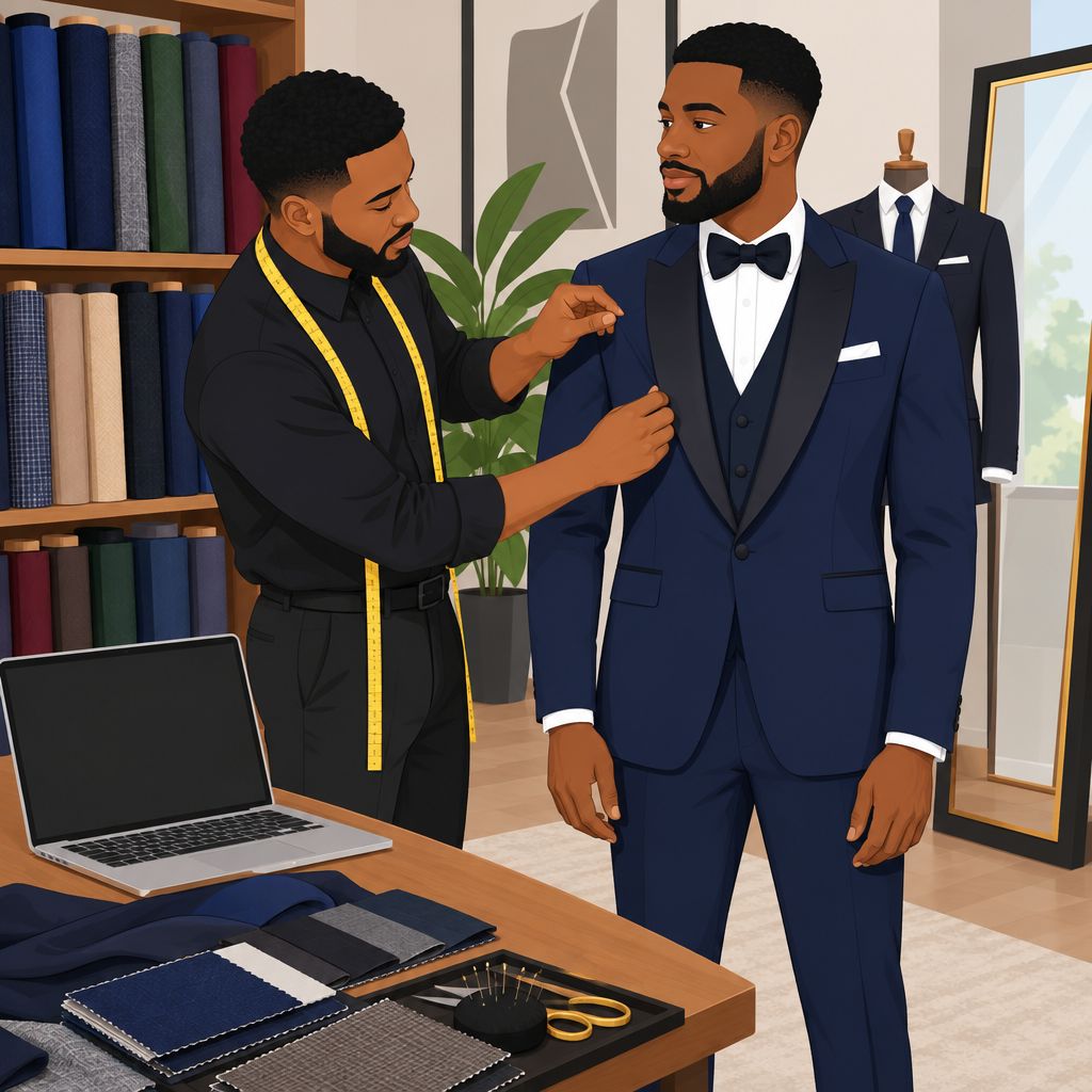 Sonnie Couture Groom Suit Tailoring and Couture Services in Minna