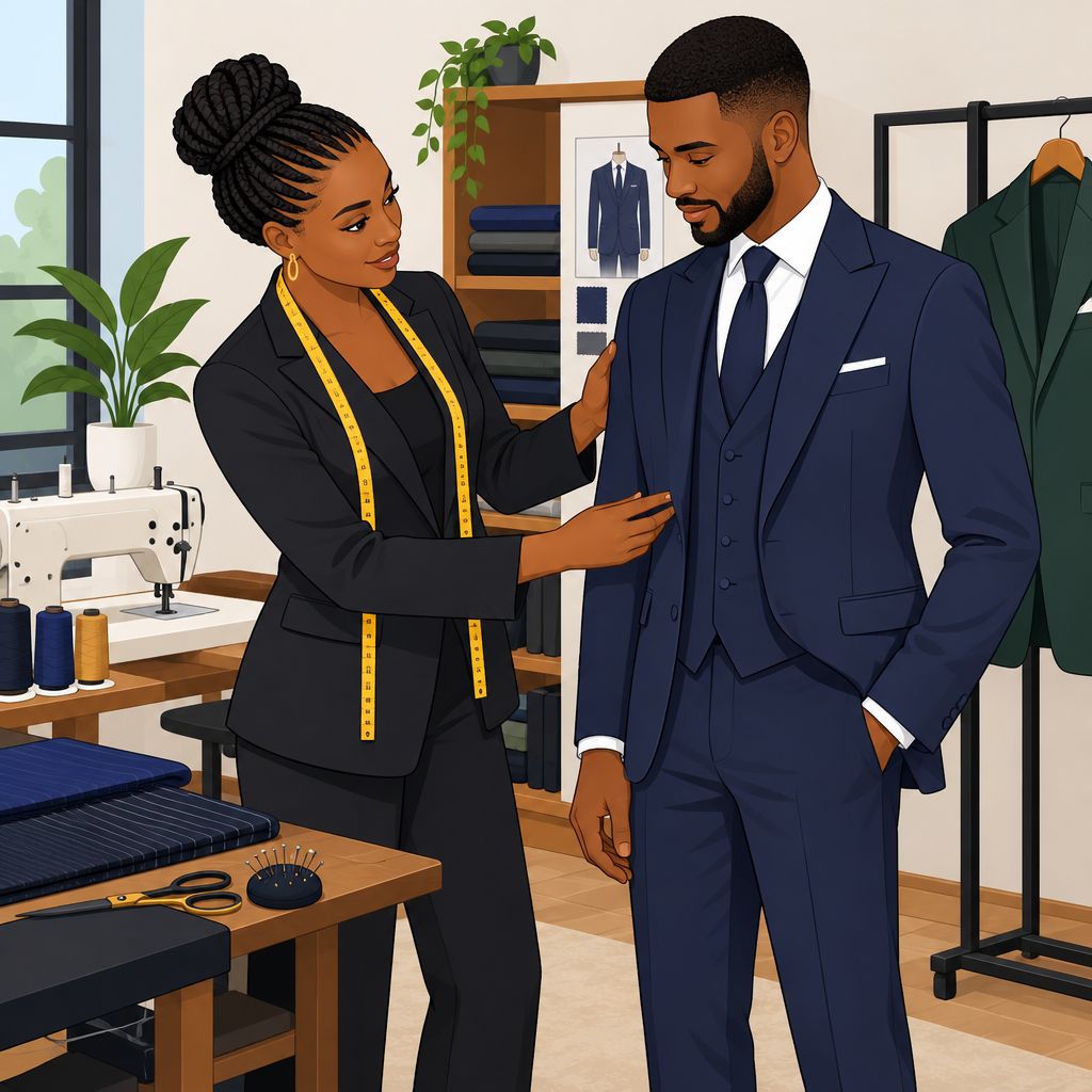 The Queen's Conceptz: Fashion Design and Groom Suits in Warri