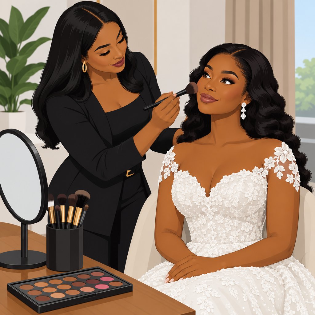 Topaz Glam Bridal Makeup for Brides in Ogbomoso, Oyo, Nigeria