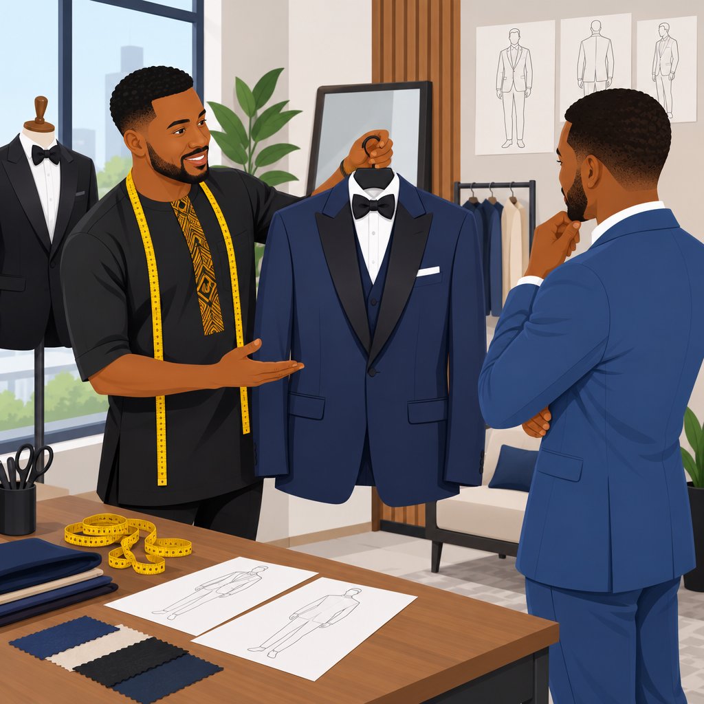 Towkiss Contemporary Fashion Ado Ekiti Groom Suits and Custom Fashion