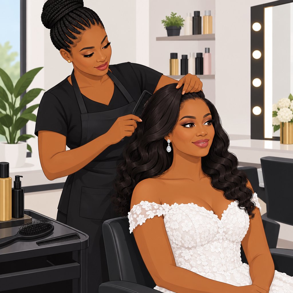Vee Dee's Glam and Hairs: Bridal Hair Styling in Maraba, Nasarawa