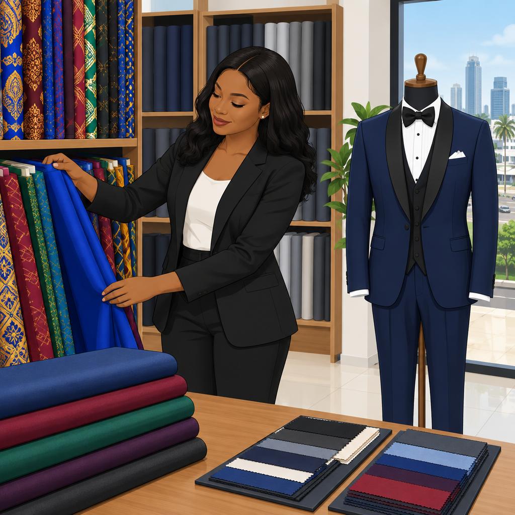 Zia Fabrics N More Lagos Fabric Retailer for Groom Suit Materials