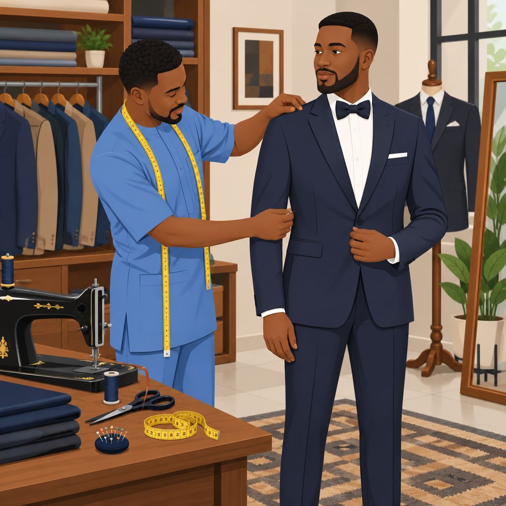 Eric's Mode and Designs: Classic Groom Suit Tailoring in Benin City