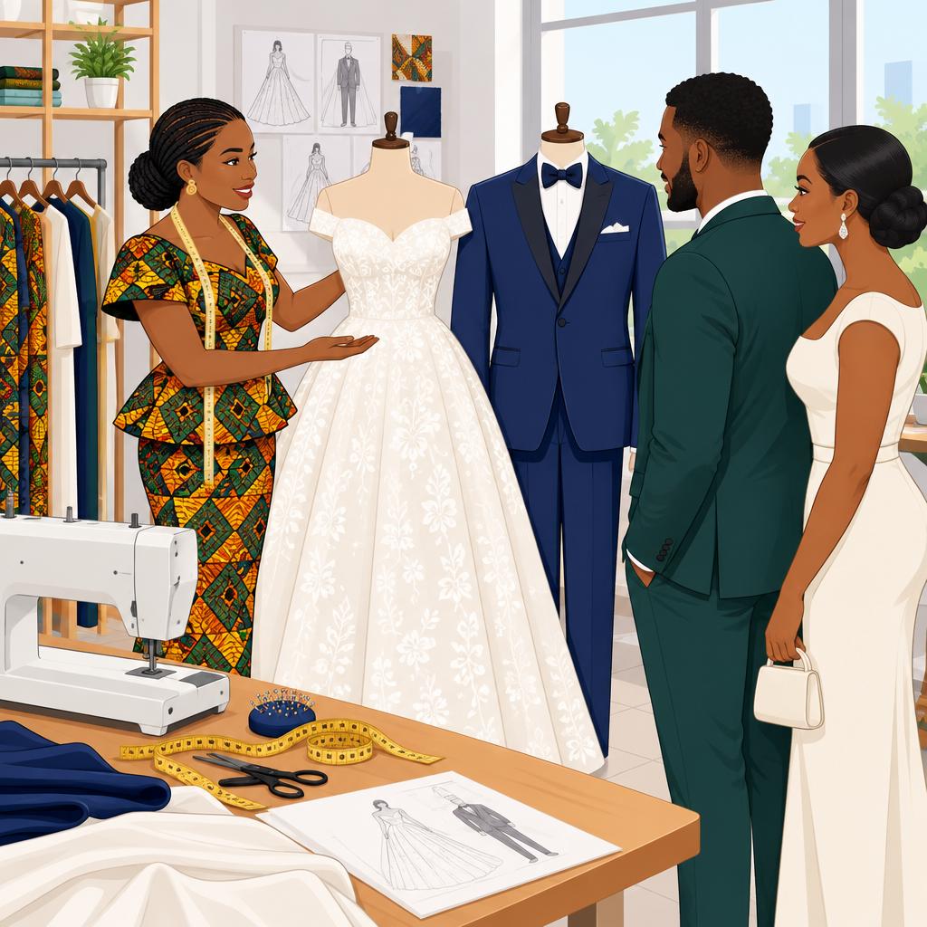 Maximus Home of Fashion, Ibadan Wedding Outfits and Groom Suits
