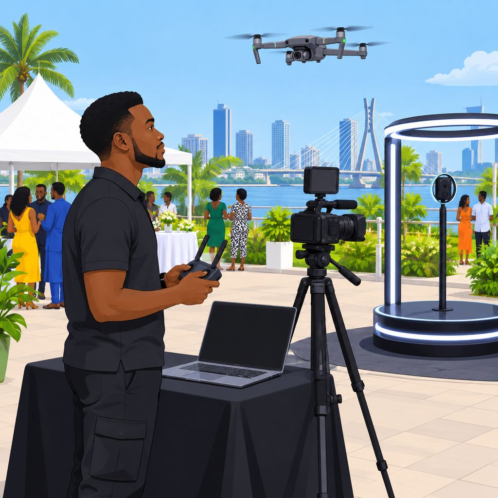SF Media Drone Pilot, Livestreaming and 360 Photobooth in Lagos